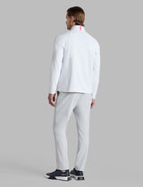 G/FORE Brushed Back Tech Quarter Zip Pullover - Men's 4-Way Stretch - Snow