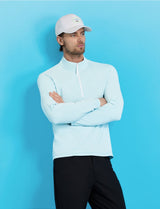 G/FORE Brushed Back Tech Quarter Zip Pullover - Men's 4-Way Stretch - Daybreak