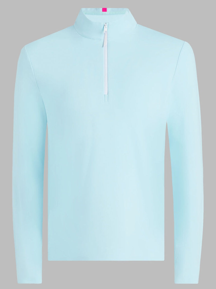 G/FORE Brushed Back Tech Quarter Zip Pullover - Men's 4-Way Stretch - Daybreak