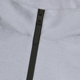 G/FORE Brushed Back Tech Quarter Zip Pullover - Men's 4-Way Stretch - Light Grey Melange