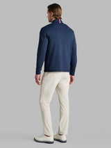 G/FORE Brushed Back Tech Quarter Zip Pullover - Men's 4-Way Stretch - Twilight Navy
