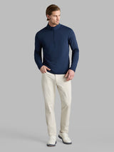 G/FORE Brushed Back Tech Quarter Zip Pullover - Men's 4-Way Stretch - Twilight Navy