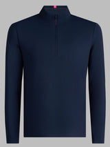 G/FORE Brushed Back Tech Quarter Zip Pullover - Men's 4-Way Stretch - Twilight Navy