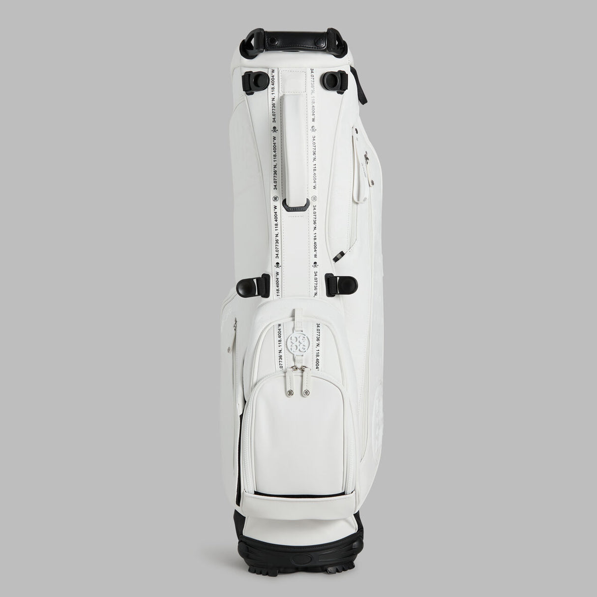 G/FORE Daytona Plus Carry Golf Bag – Stand Bag – Embossed Skull & Tees - Snow