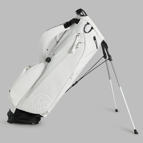 G/FORE Daytona Plus Carry Golf Bag – Stand Bag – Embossed Skull & Tees - Snow