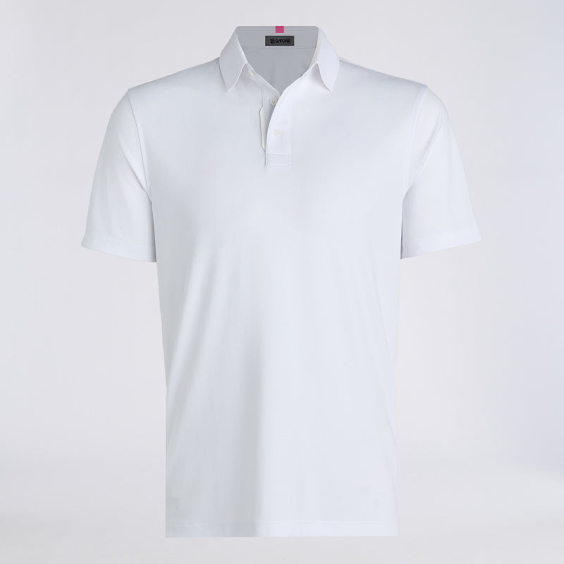 G/FORE Essential Performance Piqué Polo Shirt in Snow