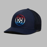 G/FORE Gradient Circle G's Mid Trucker Cap - Twlight