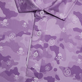 G/FORE Icon Camo Tech Jersey Polo Shirt - Men's 4-Way Stretch - Iris