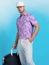 G/FORE Icon Camo Tech Jersey Polo Shirt - Men's 4-Way Stretch - Iris