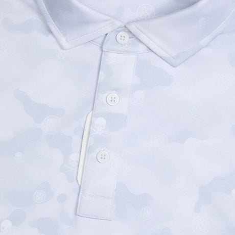 G/FORE Icon Camo Tech Jersey Polo Shirt - Men's 4-Way Stretch - Snow