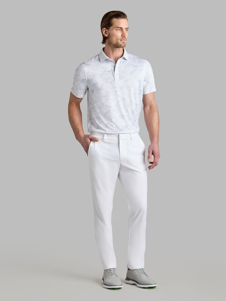 G/FORE Icon Camo Tech Jersey Polo Shirt - Men's 4-Way Stretch - Snow