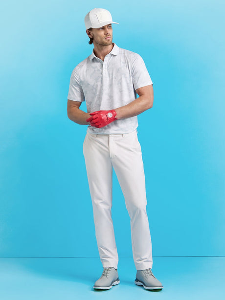 G/FORE Icon Camo Tech Jersey Polo Shirt - Men's 4-Way Stretch - Snow