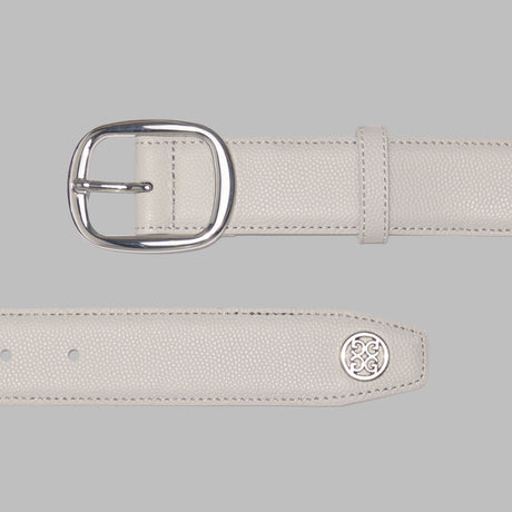 G/FORE Men's Circle G's Webbed Belt – Pebble Full Grain Leather – Nimbus