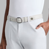 G/FORE Men's Circle G's Webbed Belt – Pebble Full Grain Leather – Nimbus