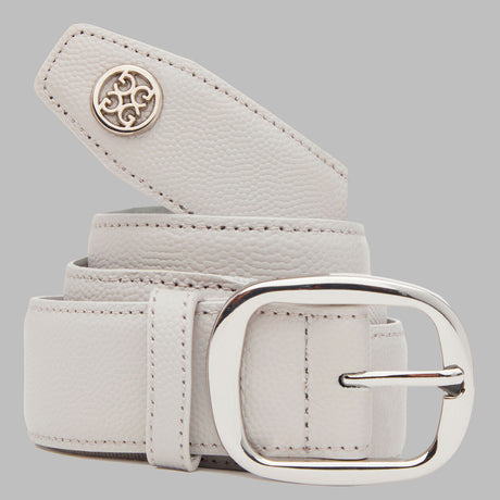 G/FORE Men's Circle G's Webbed Belt – Pebble Full Grain Leather – Nimbus
