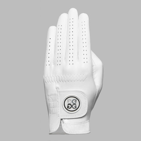G/FORE Men's Signature Golf Glove – Premium Cabretta Leather – Snow