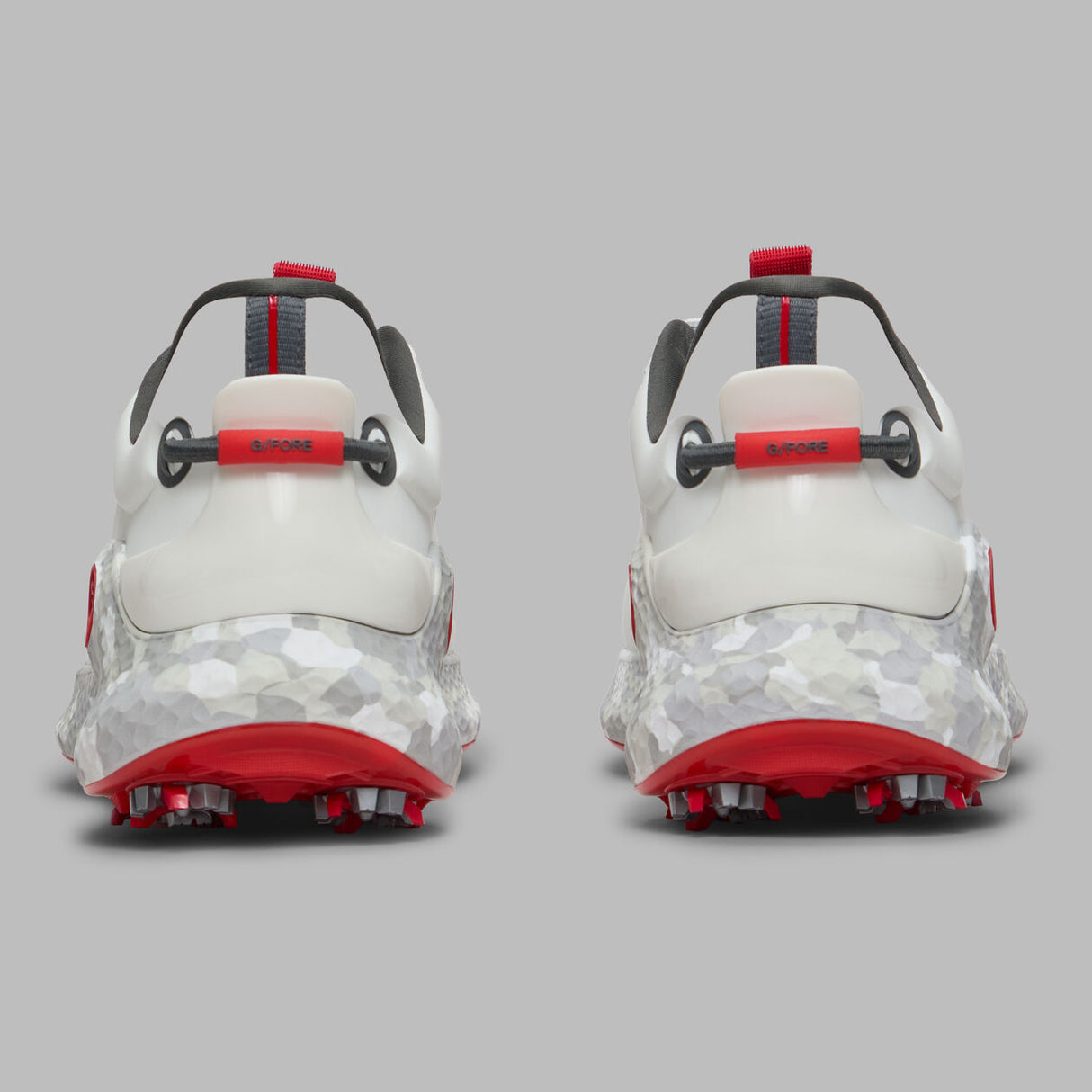 G/FORE MG4+ O2 G/Lock Softspike Men’s Golf Shoes – Camo Mid Sole - Snow / Charcoal