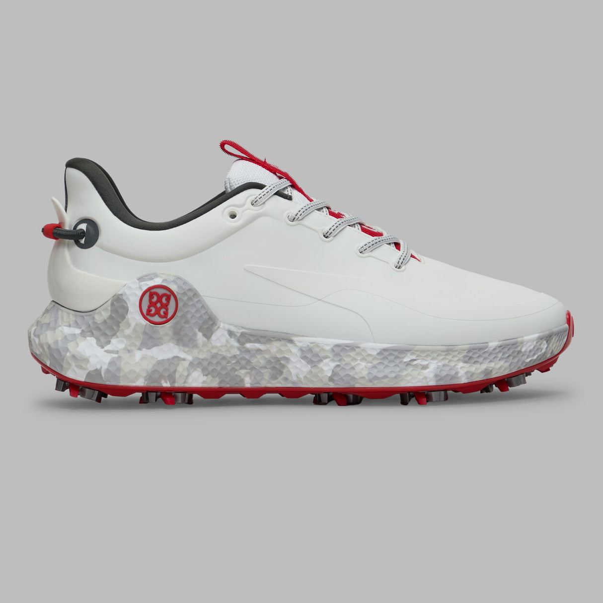 G/FORE MG4+ O2 G/Lock Softspike Men’s Golf Shoes – Camo Mid Sole - Snow / Charcoal