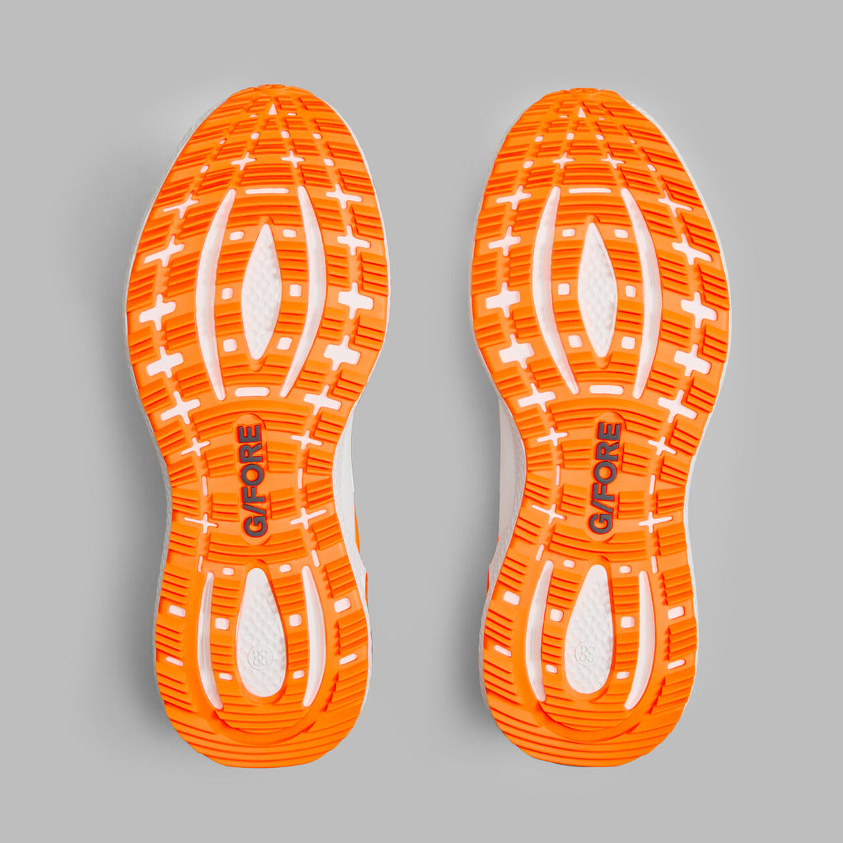 G/FORE MG4+ O2 Men’s Golf Shoes – Camo Accent - Snow / Shocking Orange Spikeless