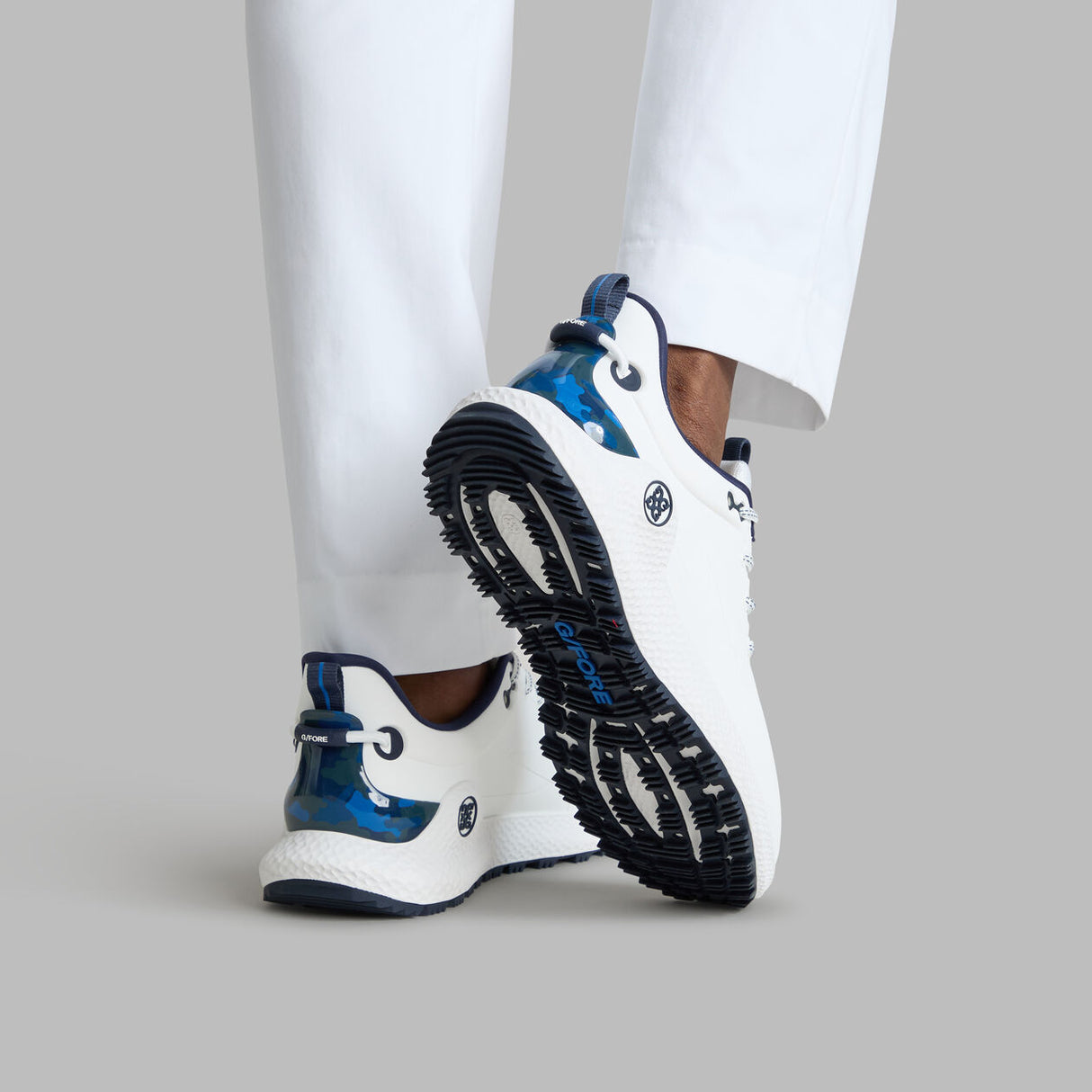 G/FORE MG4+ O2 Men’s Golf Shoes – Camo Accent - Snow / Twilight
