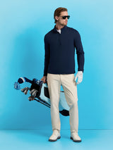 G/FORE Tour 5 Pocket Stretch Trousers – Men’s Technical Straight Leg – Stone