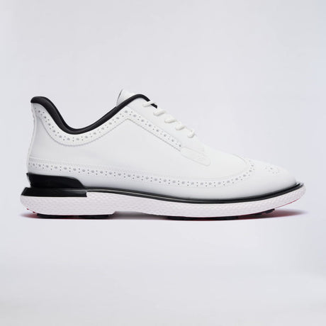 G/FORE Gallivan2R Longwing Men’s Spikeless Golf Shoes – Snow / Onyx – Image 3