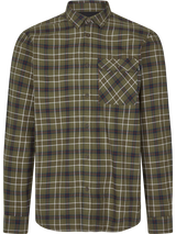 seeland glen flannel shirt mens grape leaf dark navy check front