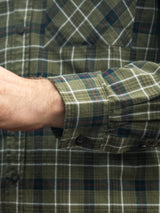 seeland glen flannel shirt mens grape leaf dark navy check gallery image 3