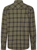 seeland glen flannel shirt mens grape leaf dark navy check back