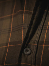 seeland glen flannel shirt mens pine green dark navy check gallery image 3