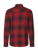 seeland glen flannel shirt mens red check back