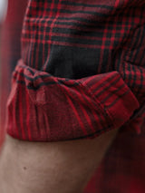 seeland glen flannel shirt mens red check gallery image 7
