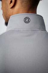 GLENMUIR Arden Full Zip Thermal Chevron Performance Golf Jacket - Men's - Mid Grey Marl