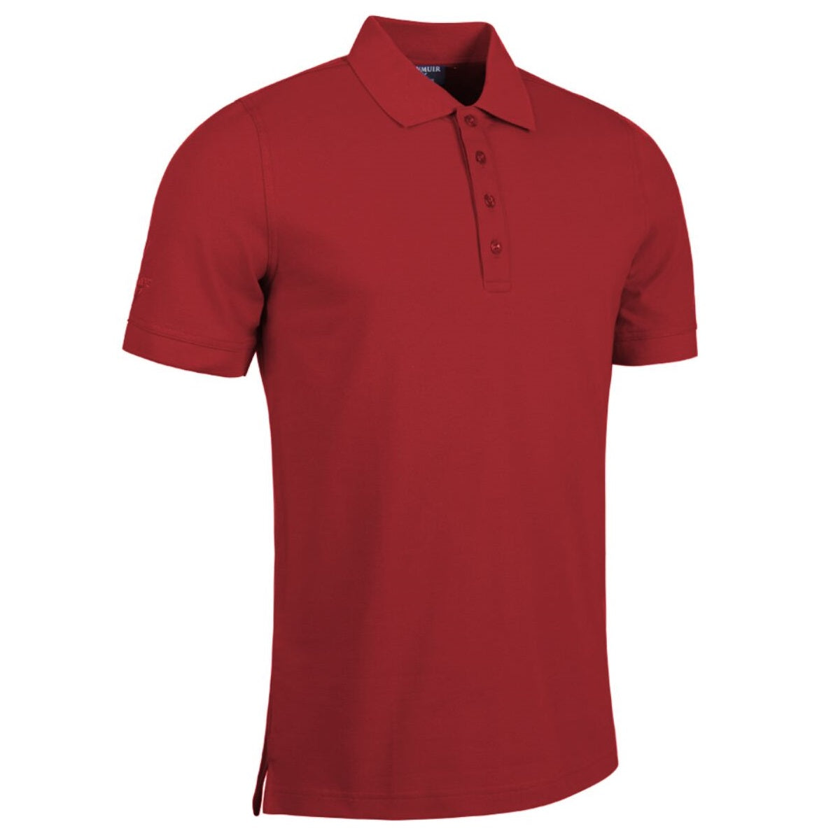 GLENMUIR Kinloch Cotton Pique Polo Shirt - Mens - Garnet