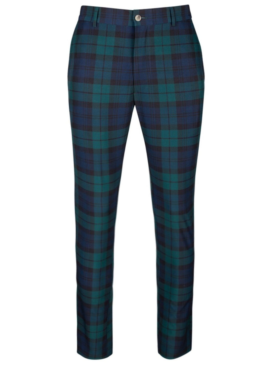 GLENMUIR Men’s Ross Lightweight Stretch Golf Trousers – Tartan