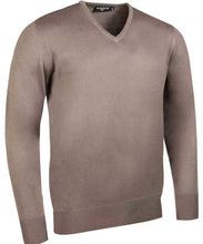 Load image into Gallery viewer, Glenmuir Men&#39;s Wilkie V Neck Fine Merino Sweater -Neutral Marl
