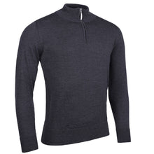 Load image into Gallery viewer, GLENMUIR Samuel Quarter Zip Water Repellent Lined Merino Blend Golf Sweater - Mens - Charcoal
