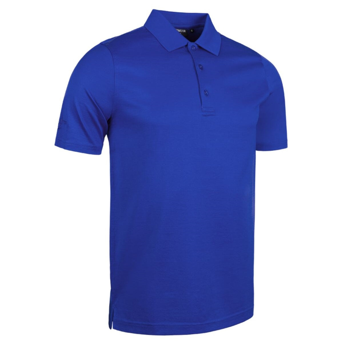 GLENMUIR Tarth Mercerised Cotton Polo Shirt - Mens - Ascot Blue