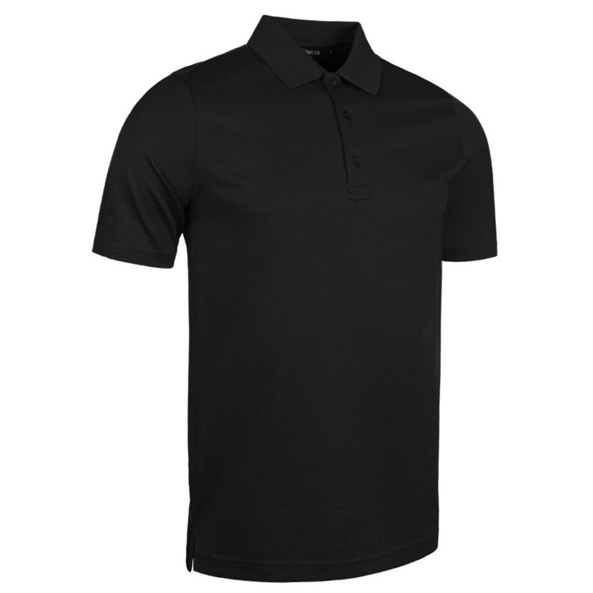 GLENMUIR Tarth Mercerised Cotton Polo Shirt - Mens - Black
