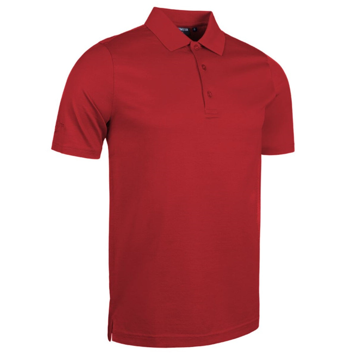 GLENMUIR Tarth Mercerised Cotton Polo Shirt - Mens - Garnet