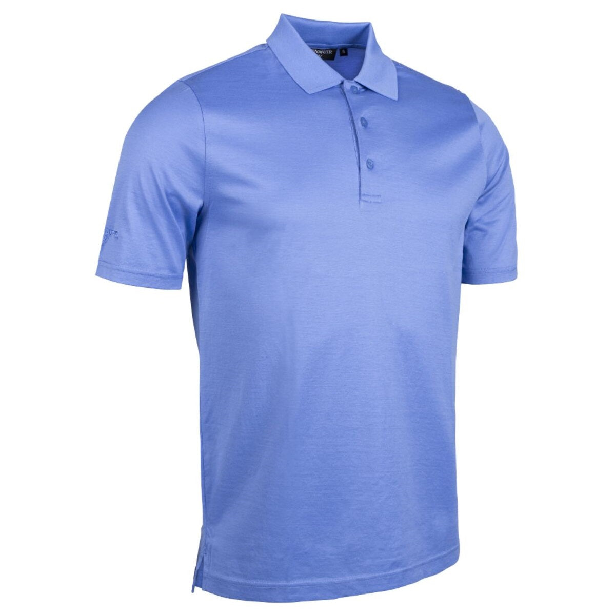 GLENMUIR Tarth Mercerised Cotton Polo Shirt - Mens - Light Blue