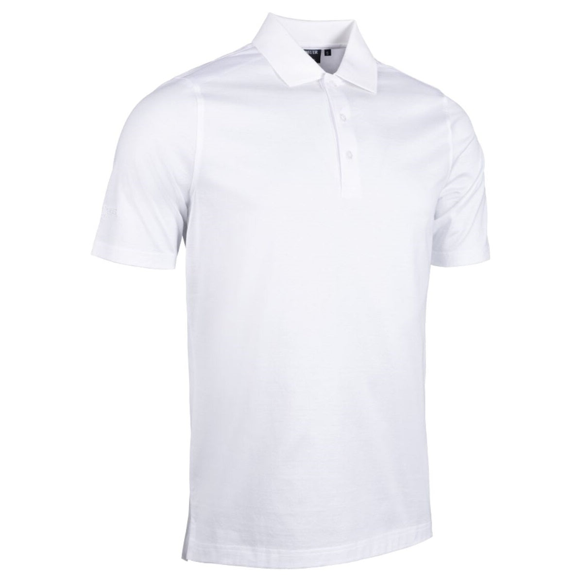GLENMUIR Tarth Mercerised Cotton Polo Shirt - Mens - White