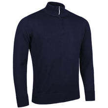 Load image into Gallery viewer, GLENMUIR Jasper Quarter Zip Merino Wool Sweater - Mens - Navy
