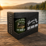 Gone Fishing thermal mug gift box