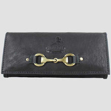 Load image into Gallery viewer, GRAYS Lily Snaffle Leather Purse - Women&#39;s - Black
