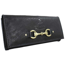 Load image into Gallery viewer, GRAYS Lily Snaffle Leather Purse - Women&#39;s - Black
