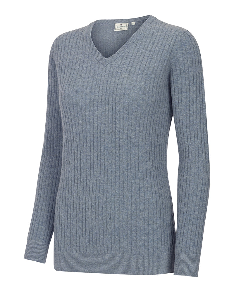 HOGGS OF FIFE - Lauder Cable Pullover - Women's - Grey