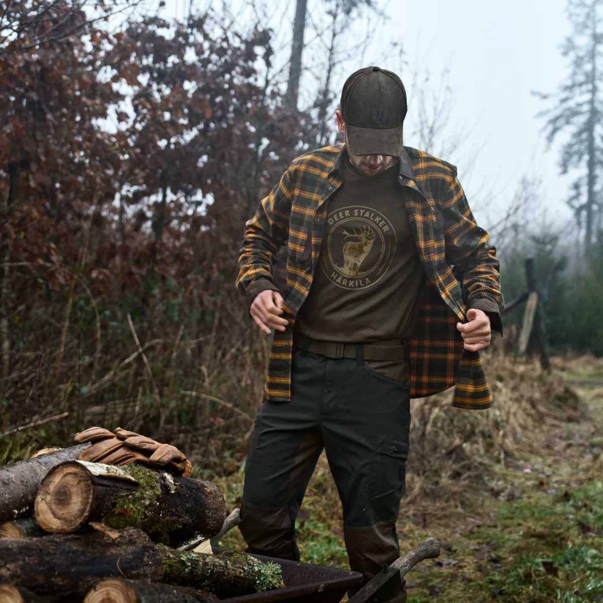 HARKILA Aivak Soft Brushed Shirt - Mens - Buckthorn Brown