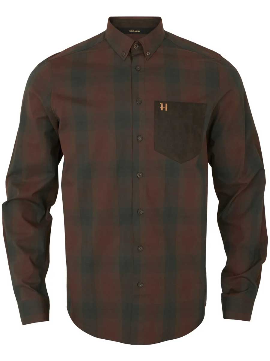 HARKILA Akkan Shirt - Mens - Burgundy