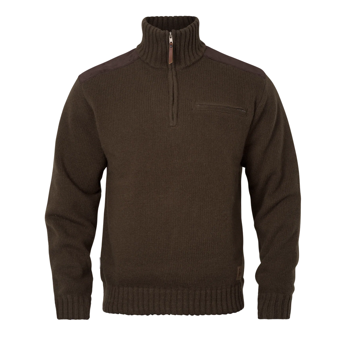 HARKILA Annaboda WSP Knit Half Zip - Mens - Demitasse Brown